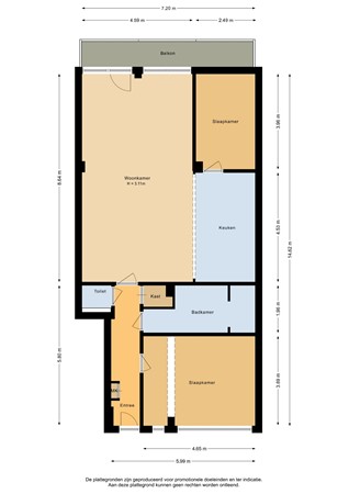 Floorplan - Hilledijk 77A, 3072 RD Rotterdam